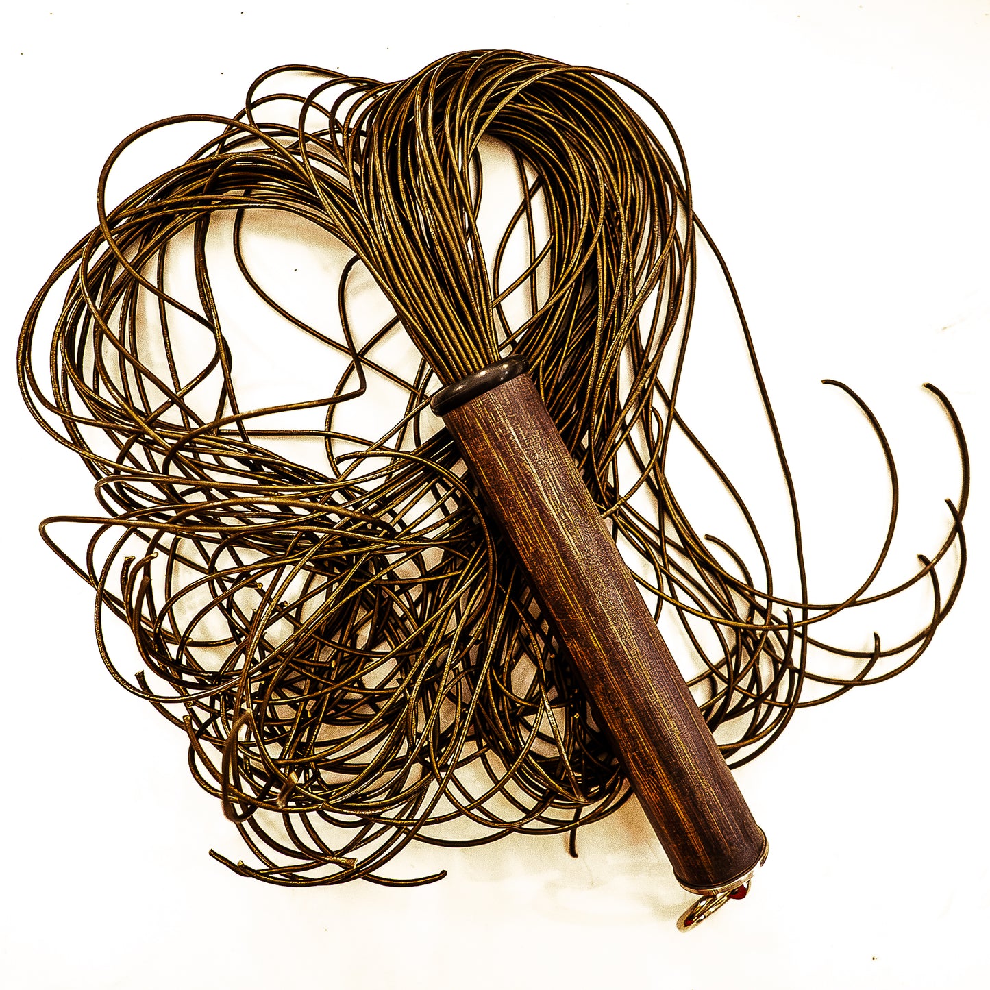 Spaghetti/Bronzo. 61cm/24" Leder-Flogger