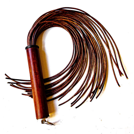 Leder-Flogger "Spaghettoni/Porcini". 61cm/24"