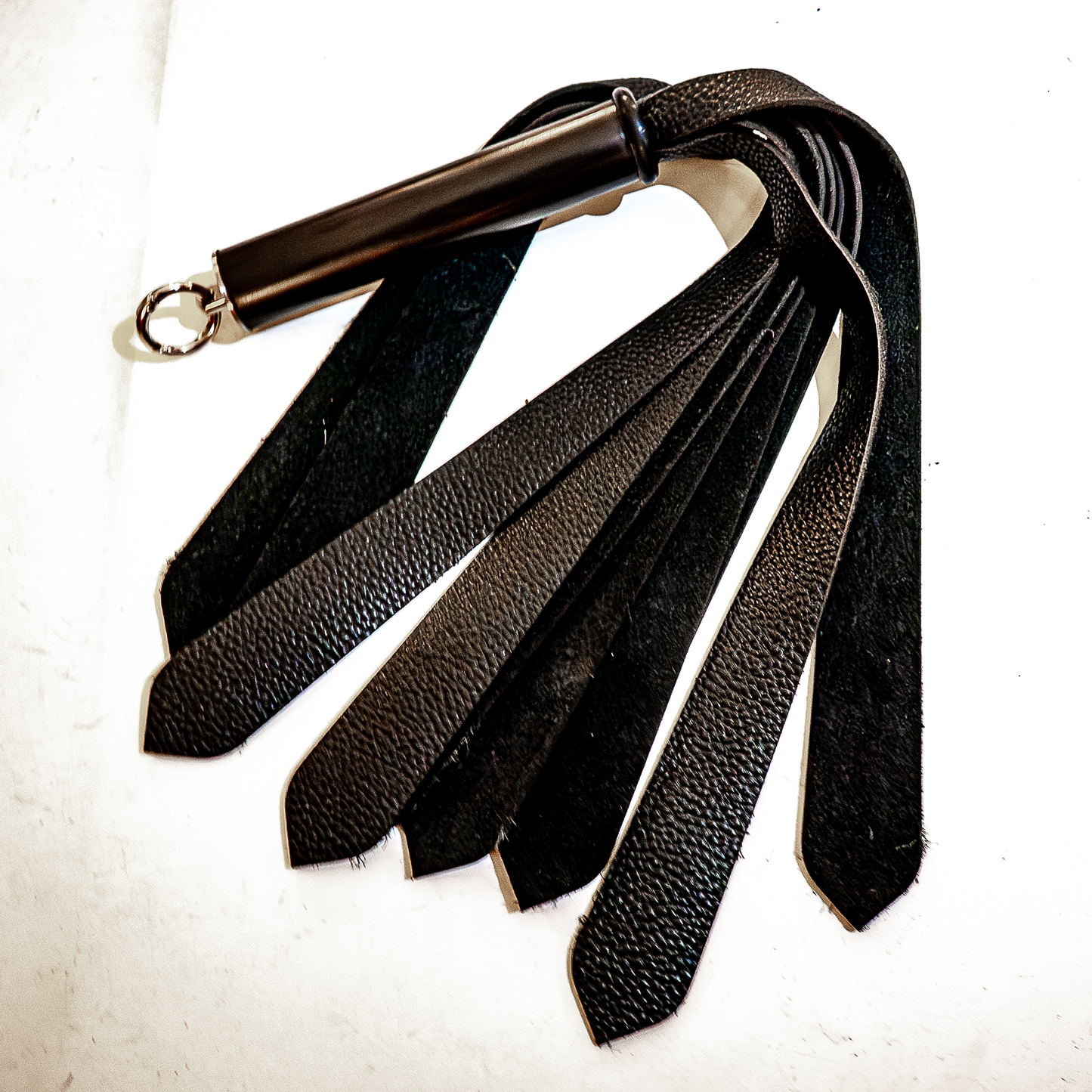 Mini/Leather Tie/Black 43cm/17" Mini-Lederflogger