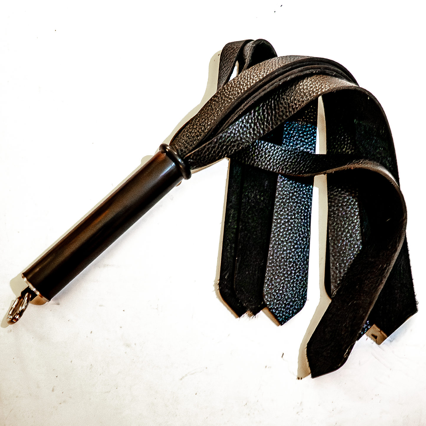 Mini/Leather Tie/Black 43cm/17" Mini-Lederflogger