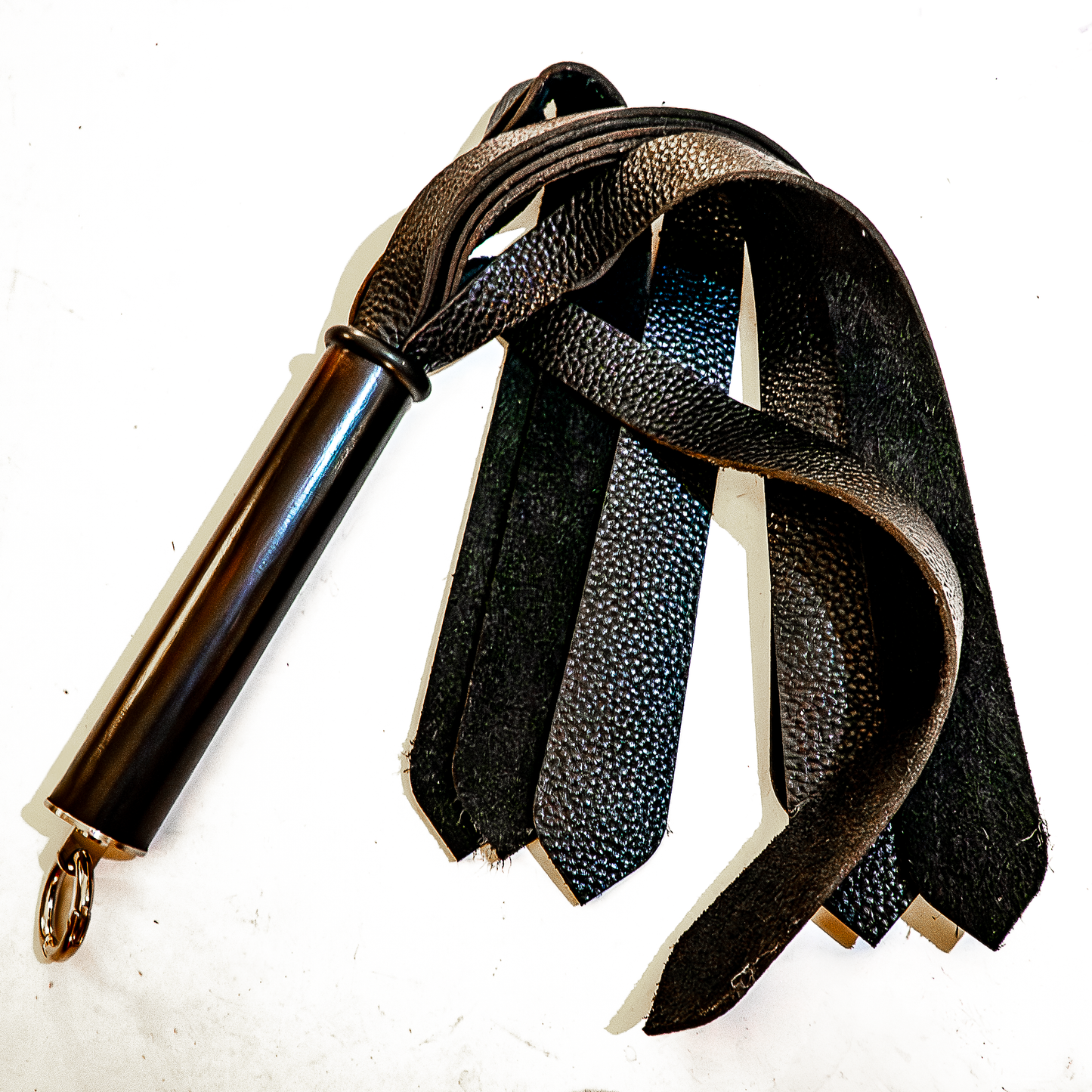 Mini/Leather Tie/Black 43cm/17" Mini-Lederflogger