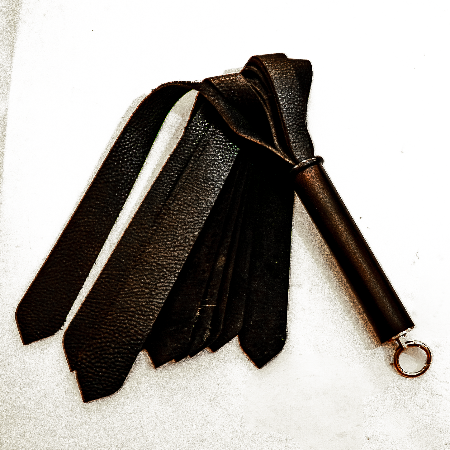 Mini/Leather Tie/Black 43cm/17" Mini-Lederflogger
