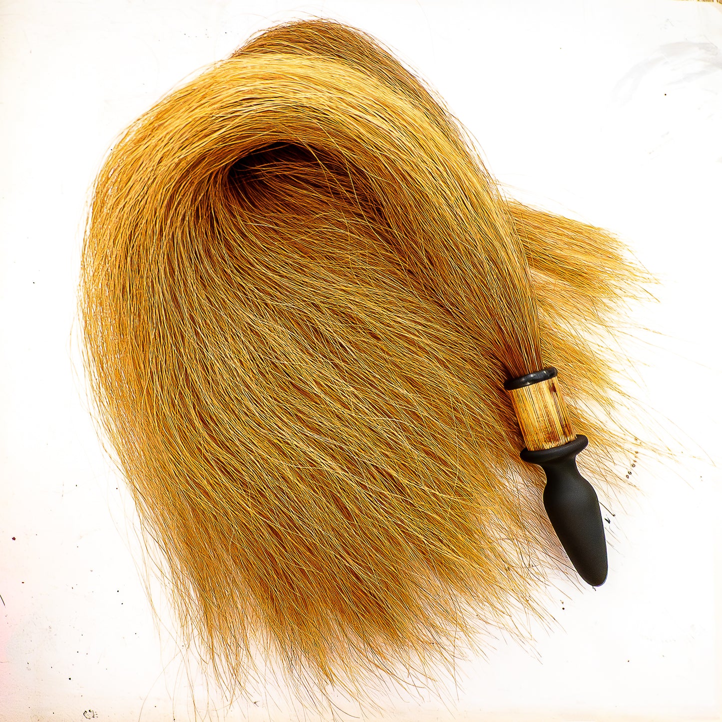 Pegasus/Ginger. Großer Anal-Plug mit echtem Rosshaar-Schweif