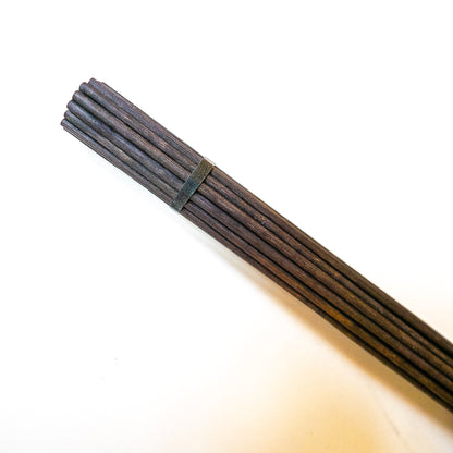 Rutenbündel "Sauna/schwarz". Chinesische Bambusruten für Spanking, BDSM und Sauna