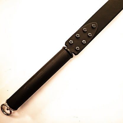 Vaters Gürtel / Schwarz/ohne Naht. Schlaufenpeitsche aus einem echten Gürtel 56cm/22"