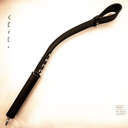 Vaters Gürtel / Schwarz/ohne Naht. Schlaufenpeitsche aus einem echten Gürtel 56cm/22"