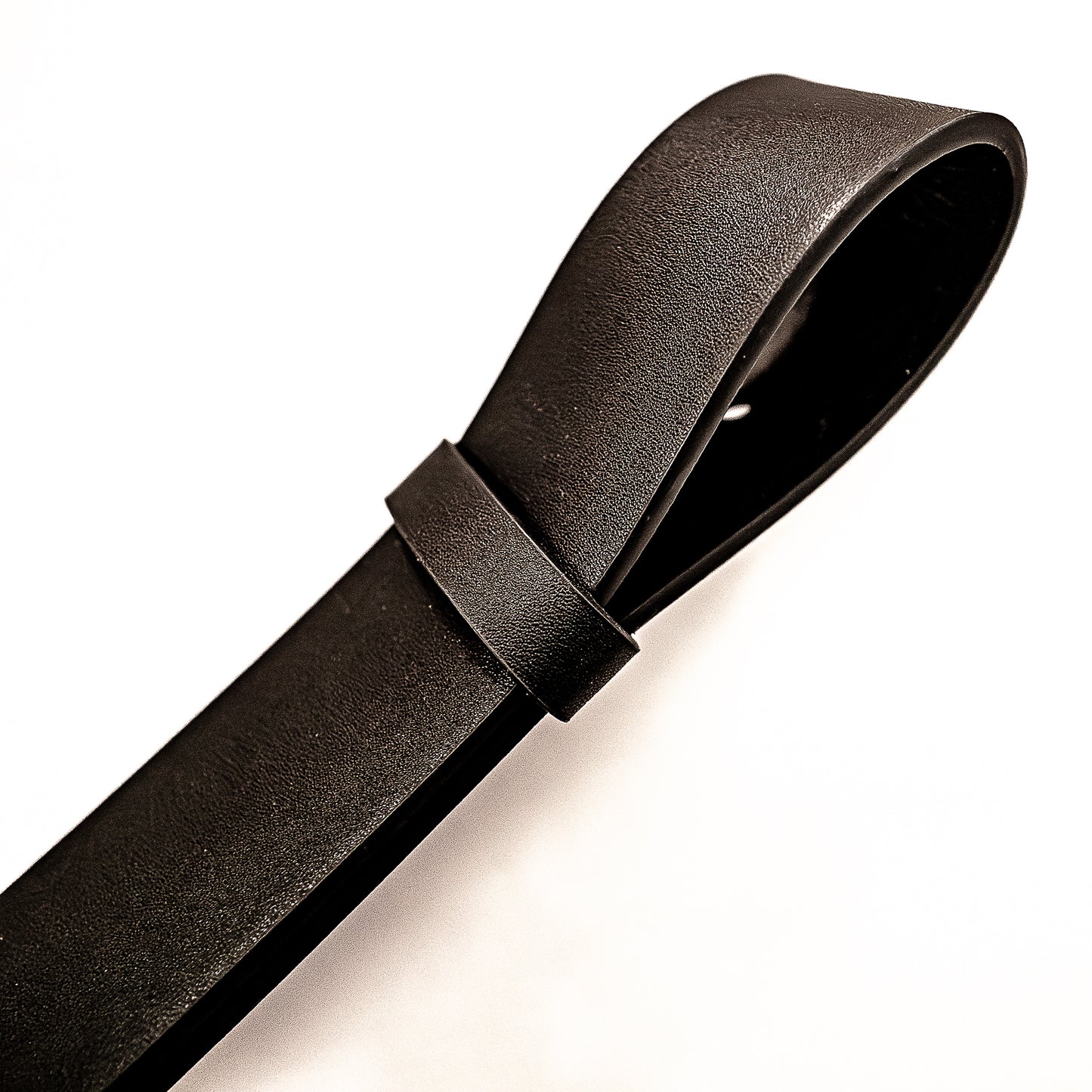 Vaters Gürtel / Schwarz/ohne Naht. Schlaufenpeitsche aus einem echten Gürtel 56cm/22"