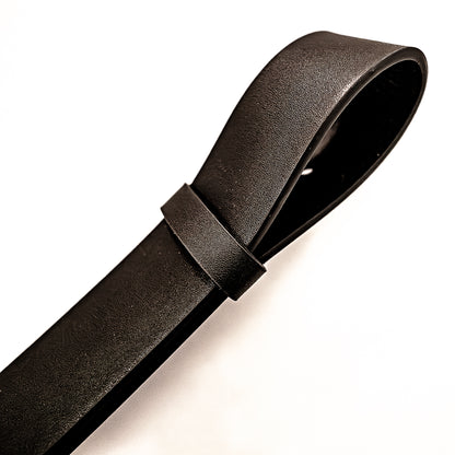 Vaters Gürtel / Schwarz/ohne Naht. Schlaufenpeitsche aus einem echten Gürtel 56cm/22"