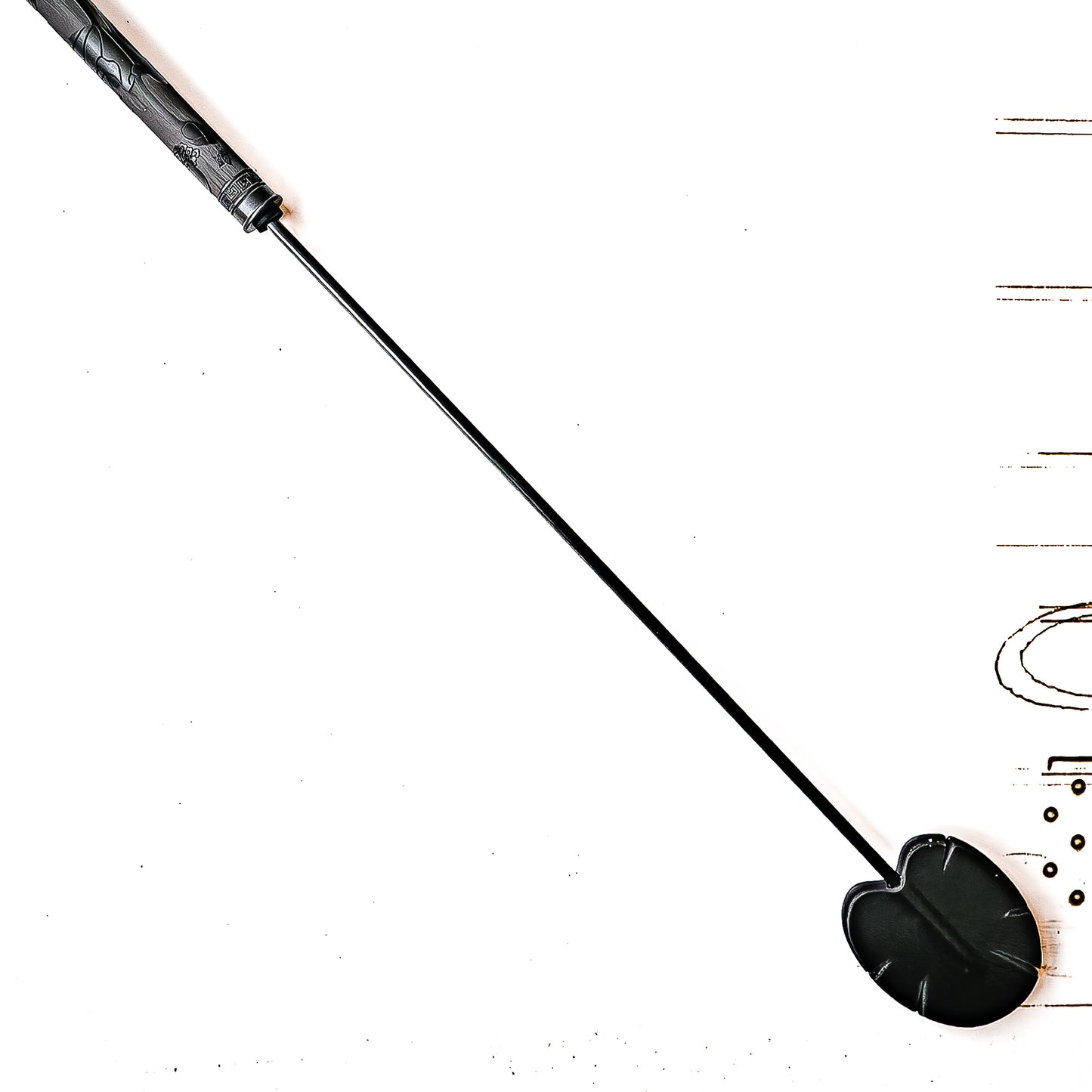 Lotus. 59cm/23" asiatische Carbon-Gerte mit Lotusmotiv.