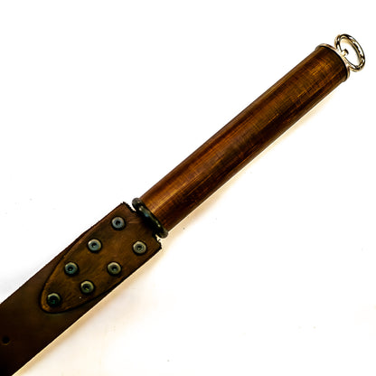 Vaters Gürtel / Braun. Schlaufenpeitsche aus einem echten Gürtel 56cm/22"