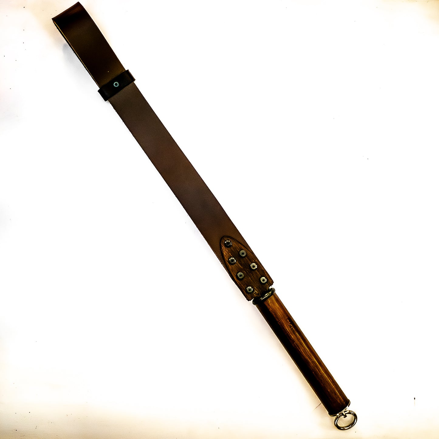 Vaters Gürtel / Braun. Schlaufenpeitsche aus einem echten Gürtel 56cm/22"