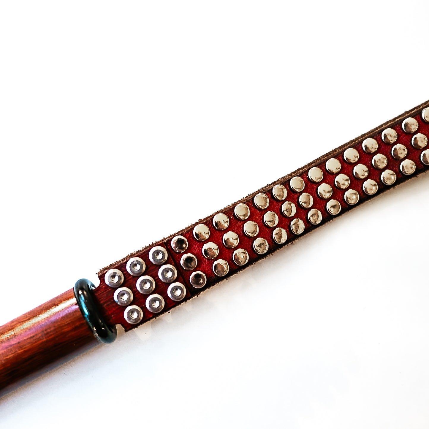 Mini / alter Gürtel (#2). Schlaufenpeitsche aus einem alten Nietengürtel 43cm/17"