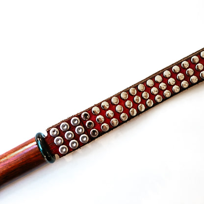 Mini / alter Gürtel (#2). Schlaufenpeitsche aus einem alten Nietengürtel 43cm/17"