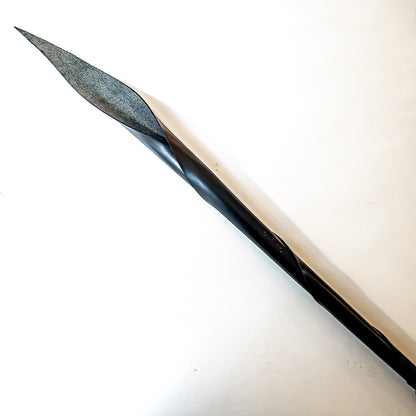 Drachenzunge. 89cm/35" Spanking-Werkzeug aus aufgerolltem Leder