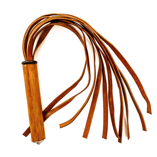 Vero Cuoio/Caramello. 61cm/24" Lederflogger